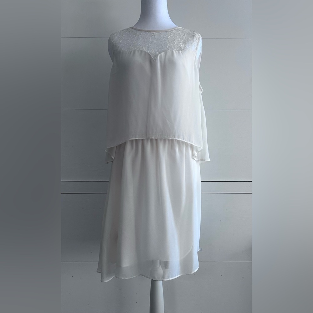 BCBGeneration Soft White Dress